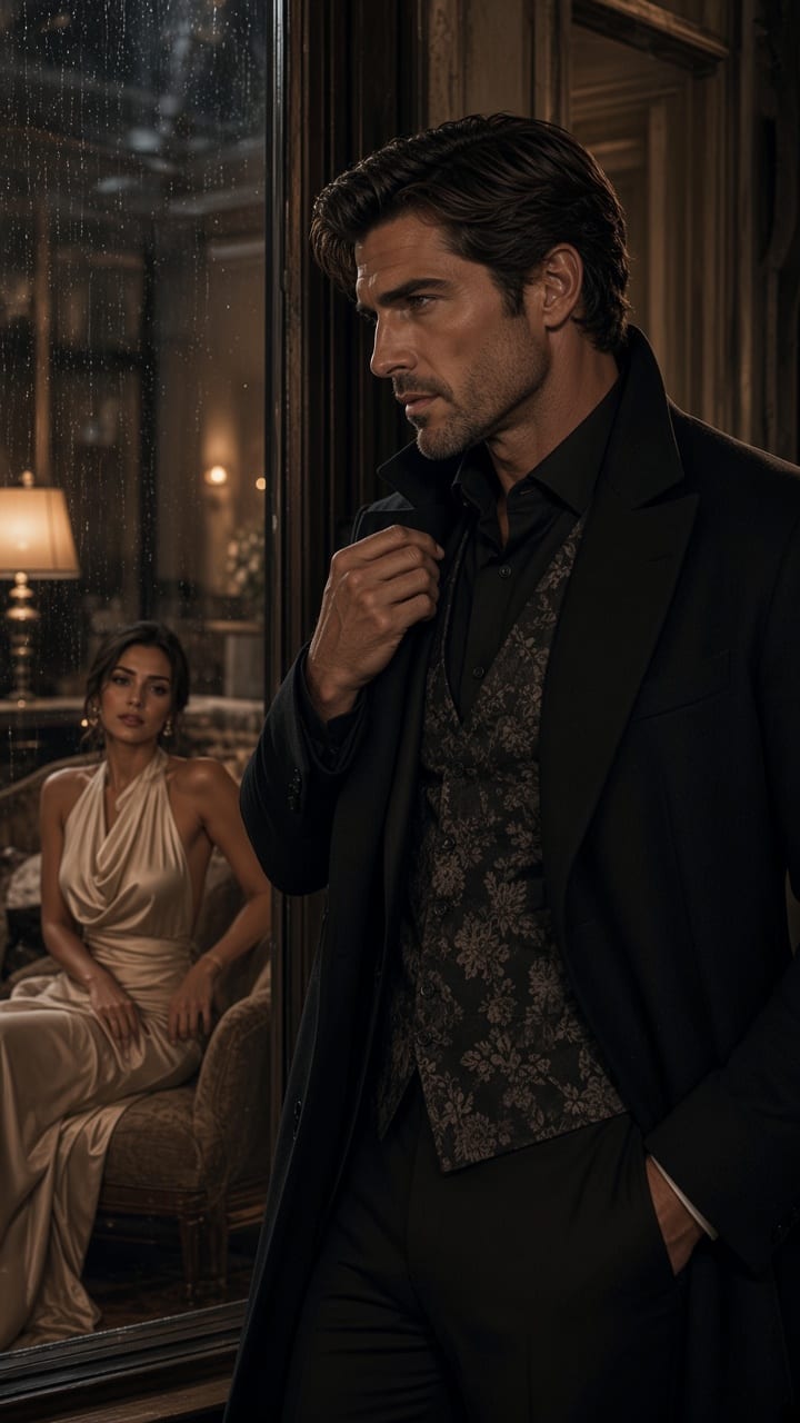 The Gala Is Burning. He Is Going to Her.