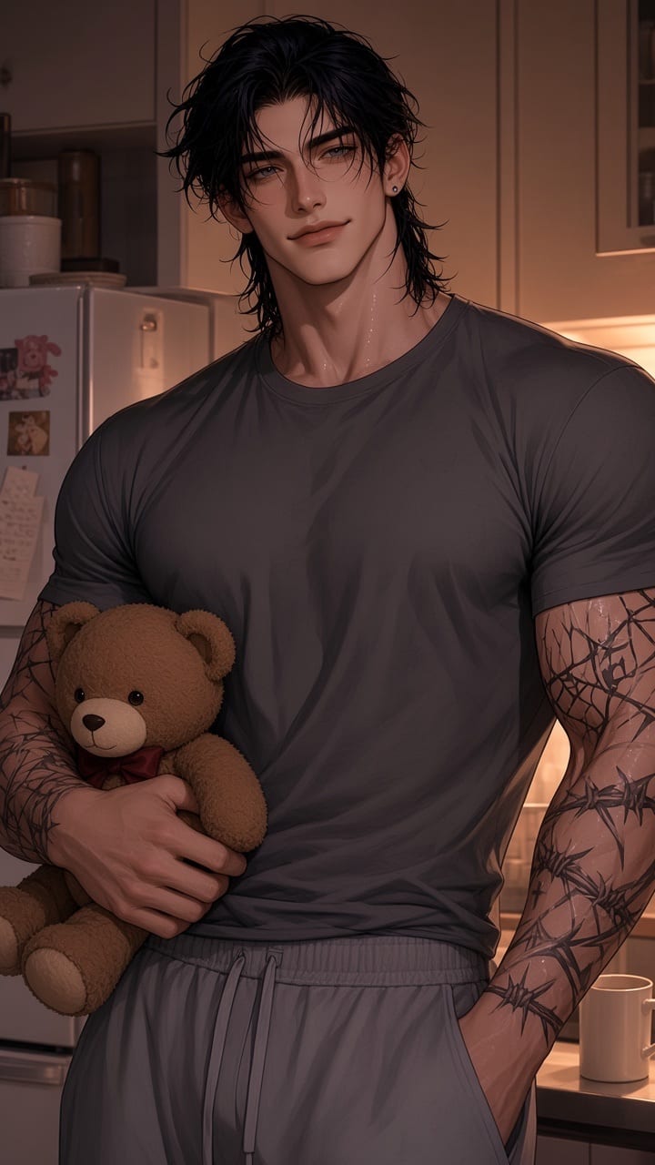 He Is in Your Kitchen. Your Bear Squeaks.