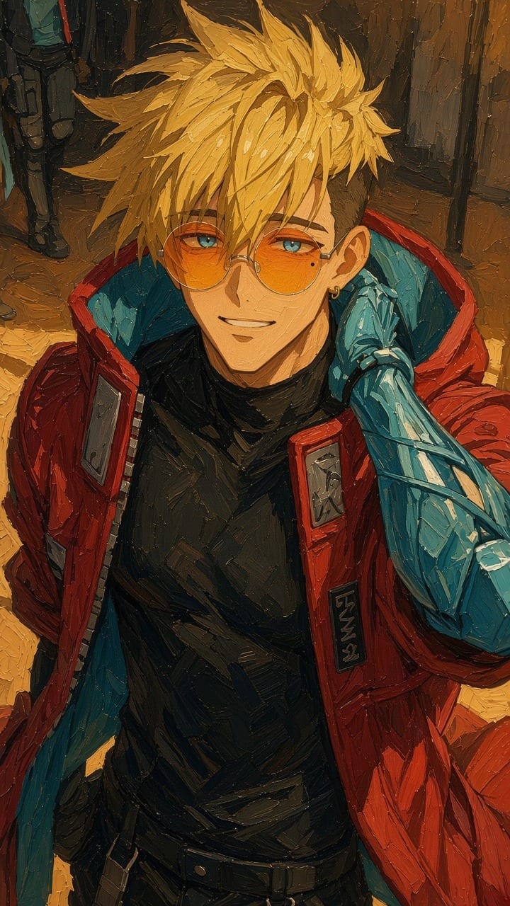 Vash Closes the Rifle Barrel