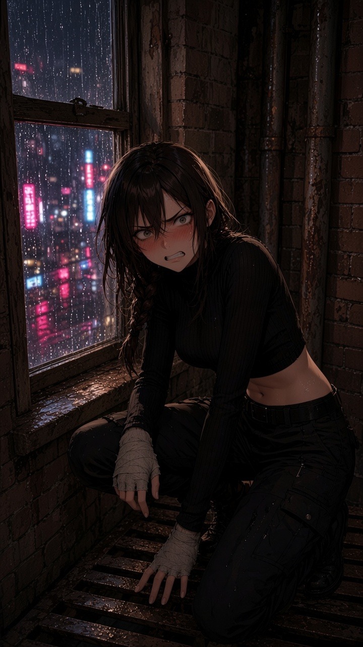 Trapped in the window corner