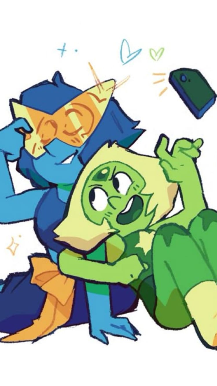 Lapis and peridot